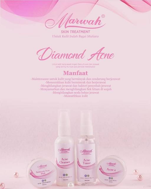 Marwah Diamond Acne Untuk Kulit Berminyak Cenderung Berjerawat