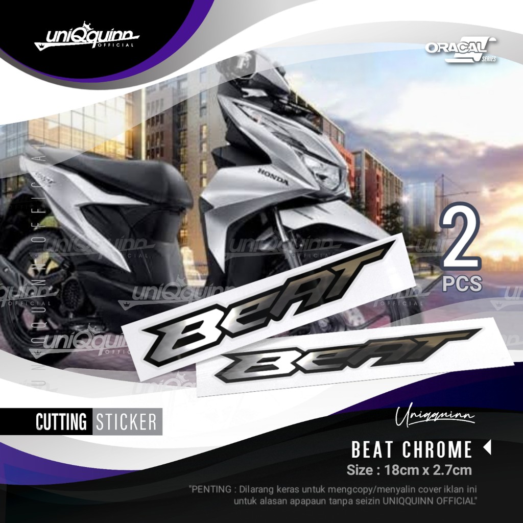 UQ Stiker Beat | Cutting Stiker Honda Beat | Stiker Motor | Stiker Custom | Stiker Cutting Motor