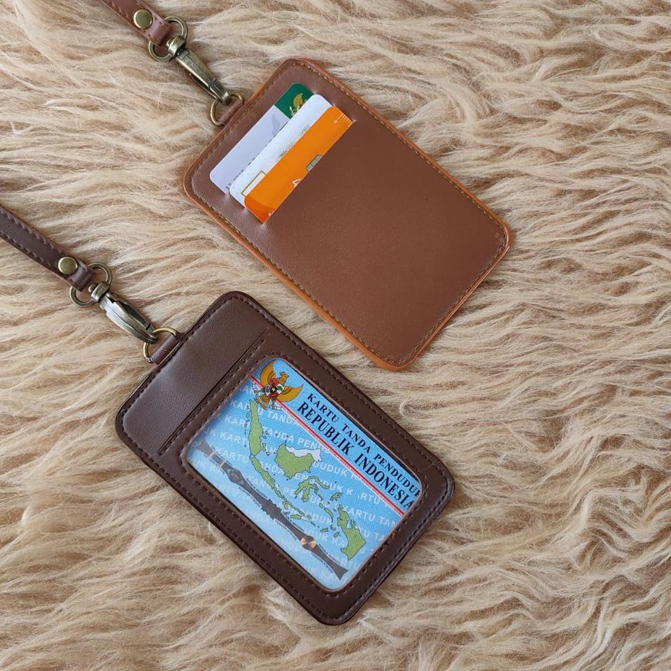 

LANGSUNG ATC.. Id Card Kulit Name Tag Kulit Card Holder Termurah