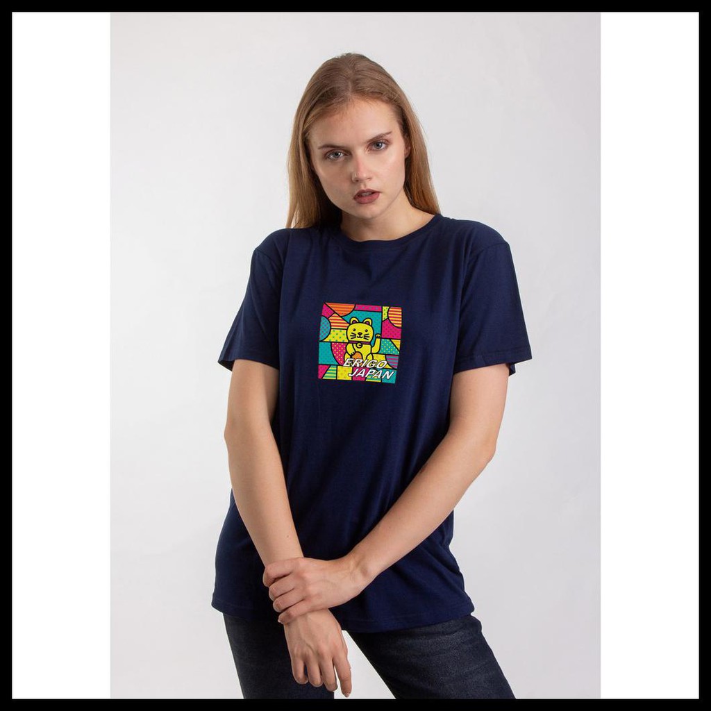 Erigo T-Shirt Manekineko Navy