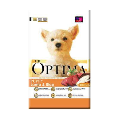Optima Puppy Dog Food Lamb Rice Flavored 18kg Shopee Indonesia