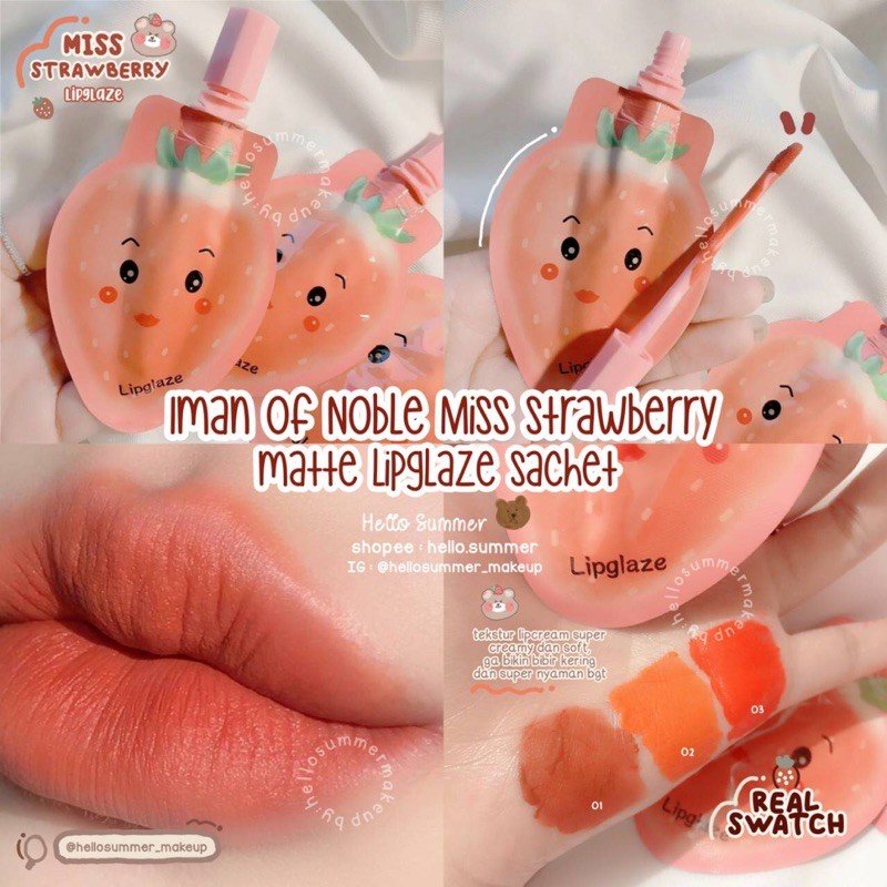 [ORI THAILAND] Iman of noble Miss Strawberry matte Lipcream