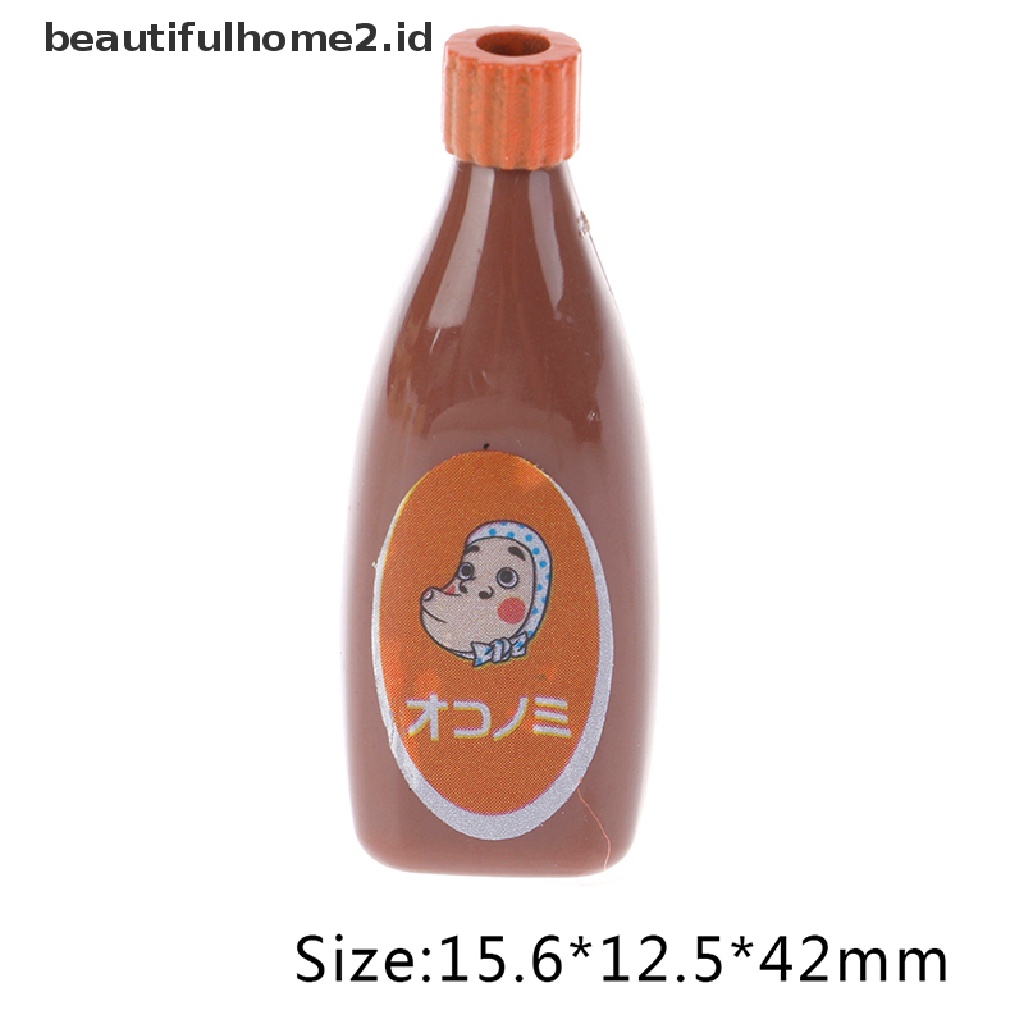 [beautifulhome2.id] 1:12 Dollhouse Miniature Food Mini Chocolate Sauce ketchup Jam Dolls Kitchen Toy ID