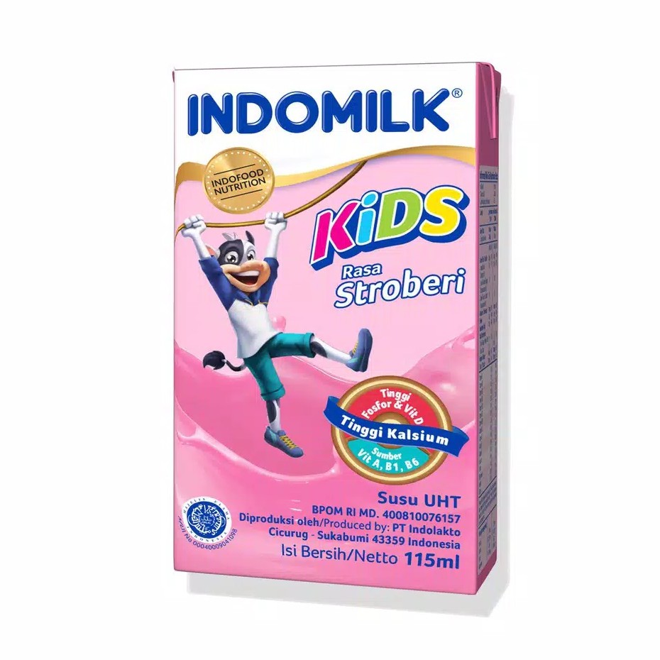 

Indomilk Susu UHT Kids Rasa Stroberi 115 ml