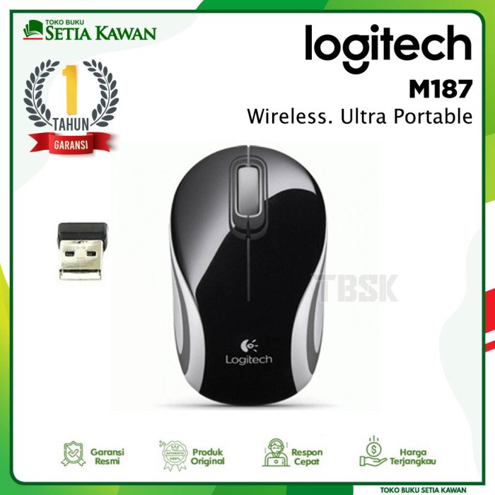 Mini Mouse Logitech Wireless M187 ORIGINAL