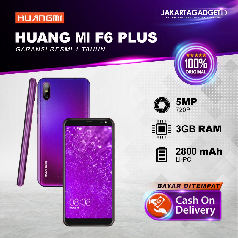 Huang Mi Huangmi F6 Plus 4g Lte 3 16gb Garansi Resmi 1 Tahun Shopee Indonesia