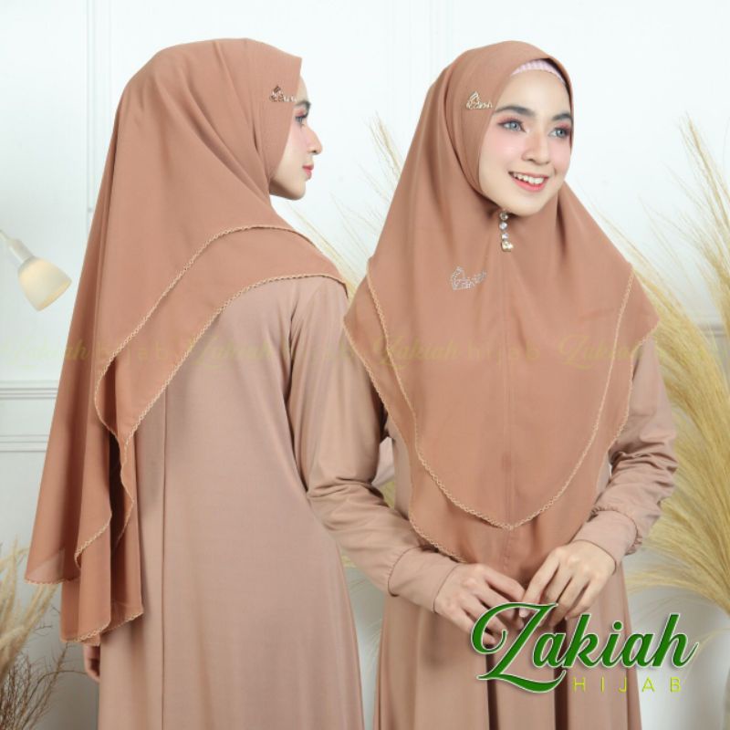 Khimar Standard Picot Oval Zakiah Hijab