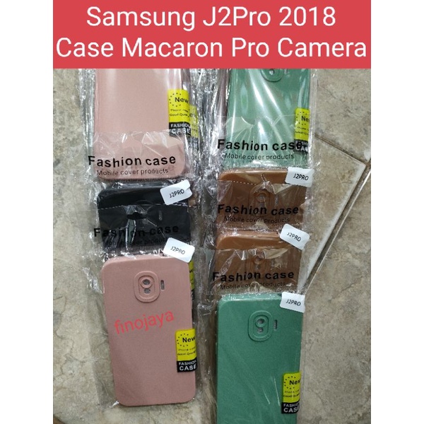 Case Macaron Samsung J2 Pro 2018 Softcase Silikon Casing Pelindung Pro Camera