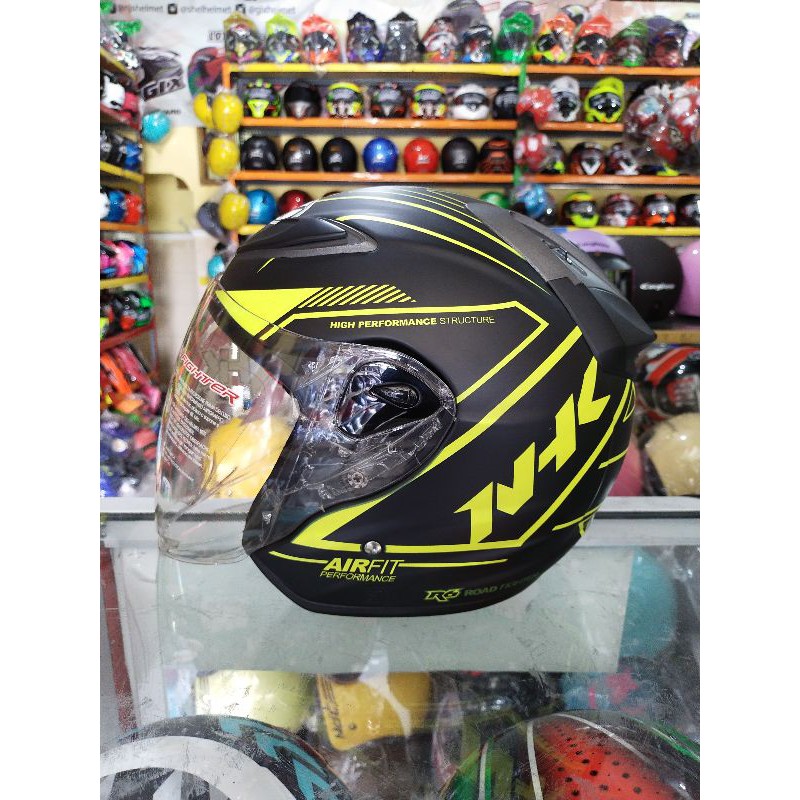 Helm NHK R6 airfit yellow doff