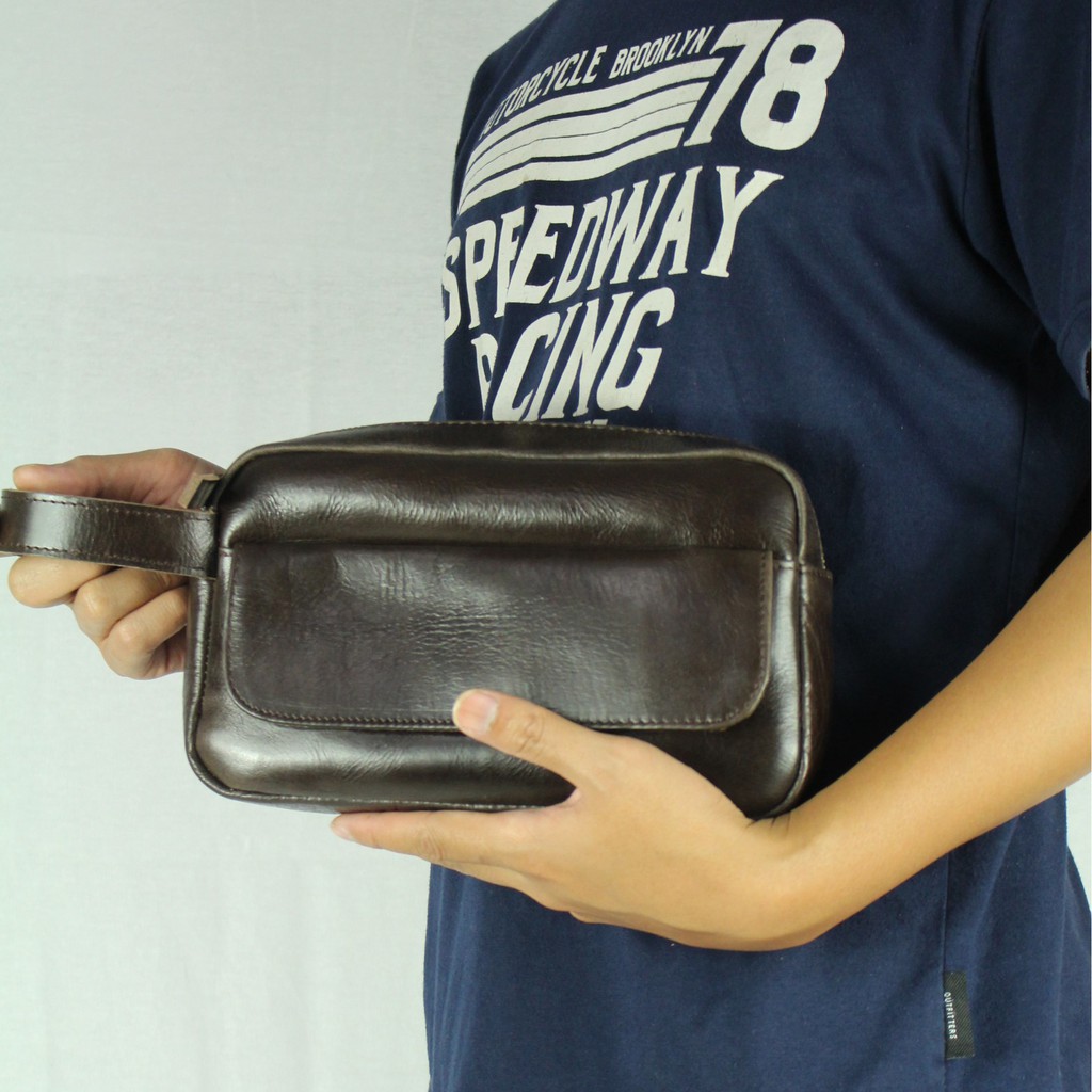 CLUTCH PRIA KULIT ASLI SERGIO / FREE GRAVIR NAMA