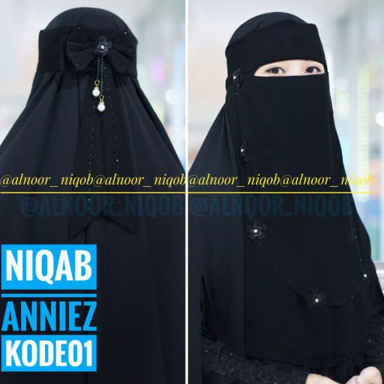 new niqab ANNIEZ KODE 01 cadar al noor niqab pita ori by alnoor niqob cadar temboro cadar viral alno