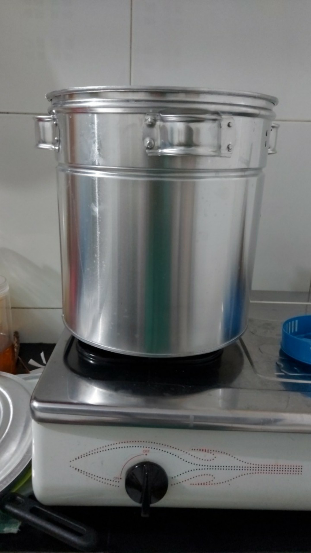 Tong Panci Cuanki Baso Dandang Buleng Sekat Alumunium Sarang Kukus Setengah