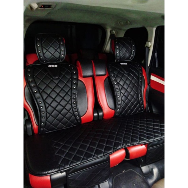 Alas duduk jok mobil alas jok mobil bahan premium leather motip bintik kilap vrz 01