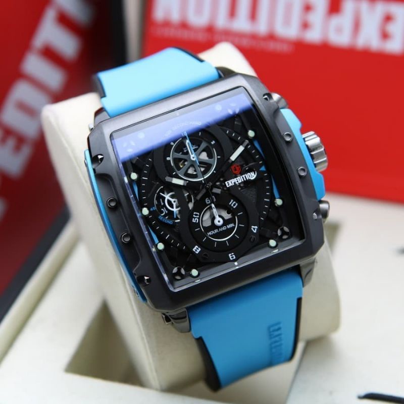 Jam Tangan Expedition E6811 M Blue / Black Original