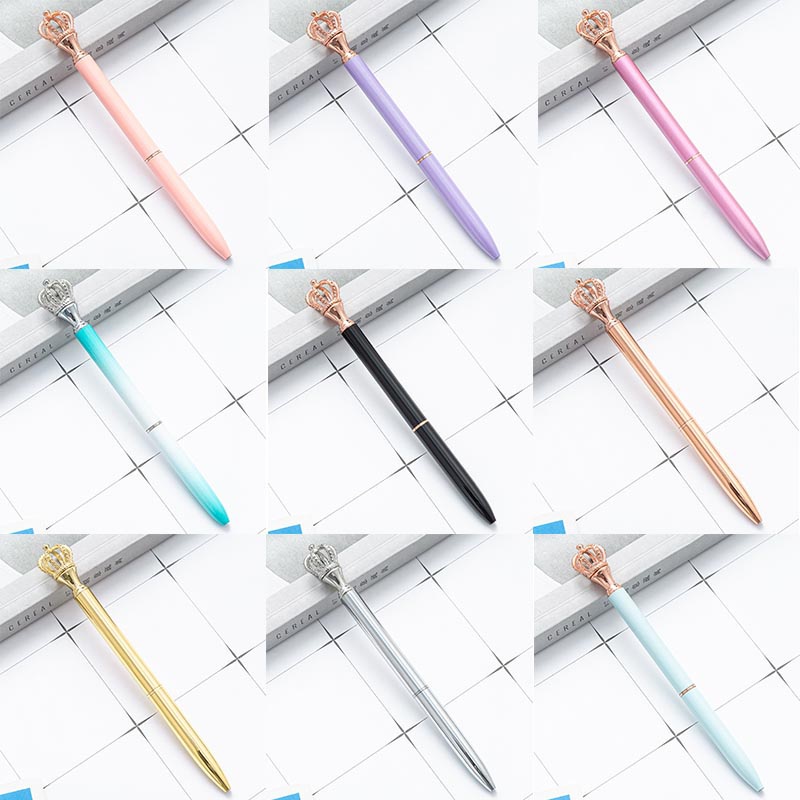 Cartoon Fantasy Crown Bullet 1.0 Rotating Ballpoint Pen Metal Pen Ballpoint Pen for Gift Office