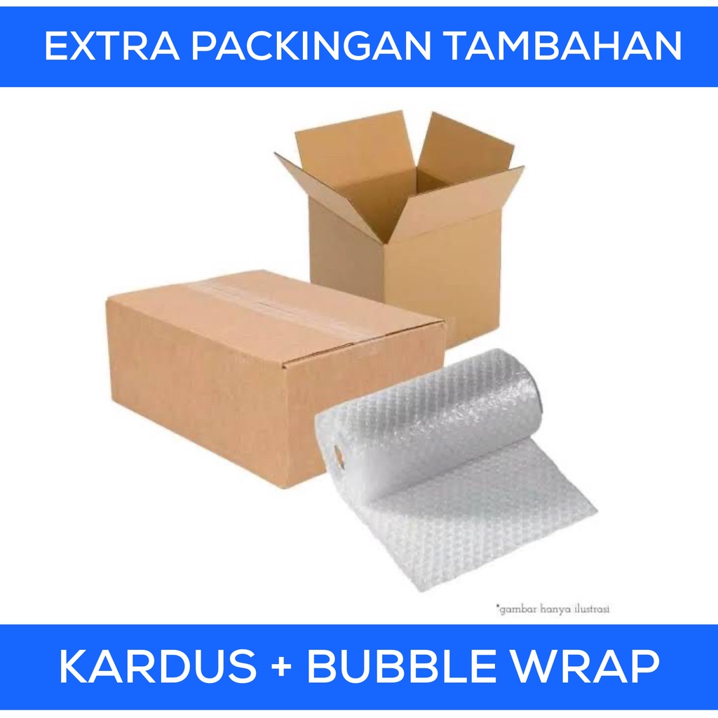 Bubble Wrap + Kardus Tambahan Kotak Packingan + Kemasan Bubble Wrap