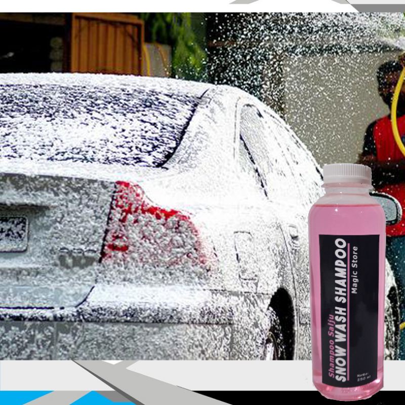 Magic Shampoo salju, snow wash car, shampoo mobil&amp;motor premium busa melimpah