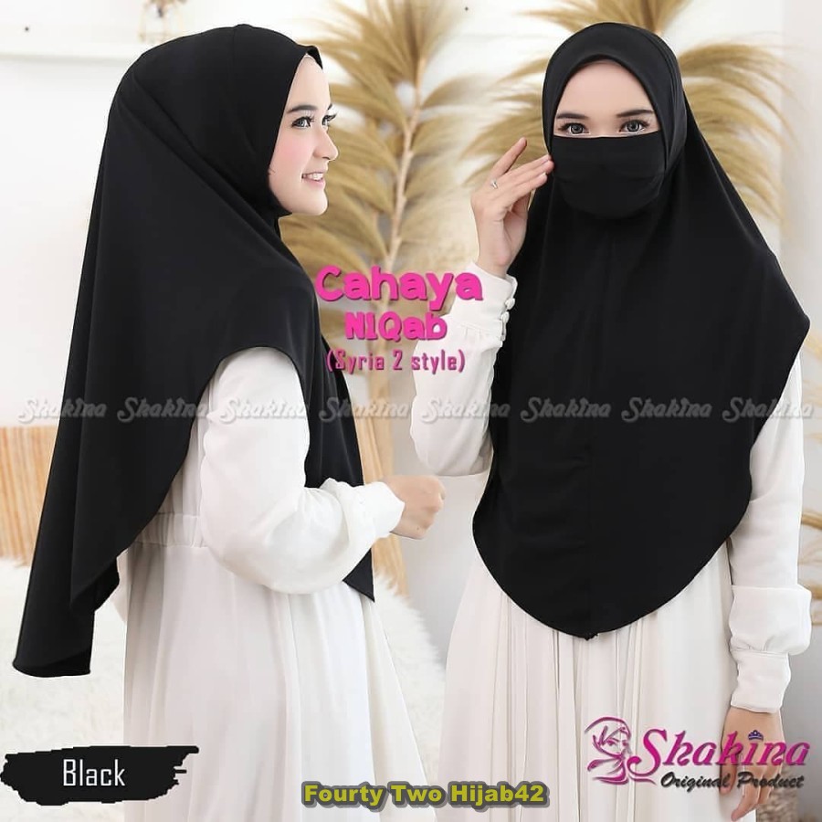 Jilbab Hijab Masker Terbaru Instan Niqob Cadar Syafaluma Murah / Fashion Muslim Wanita