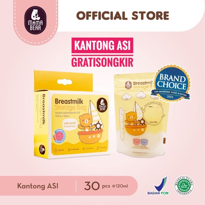 KANTONG ASI 120ML ISI 30PCS MAMA BEAR KANTONG ASI