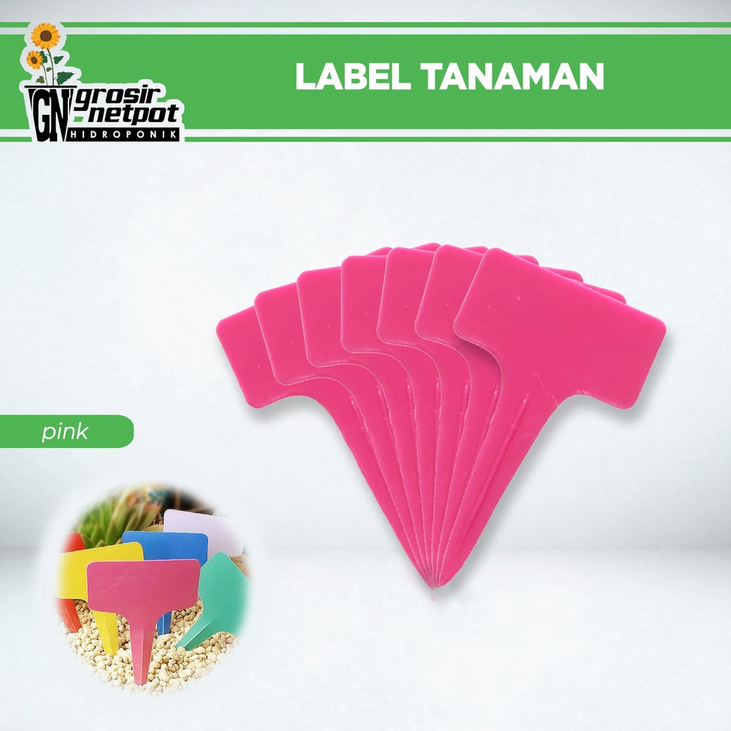 

Label Tanaman / Name Tag / Plant Labels / Tanaman Semai Benih Bibit - Pink/Merah Muda