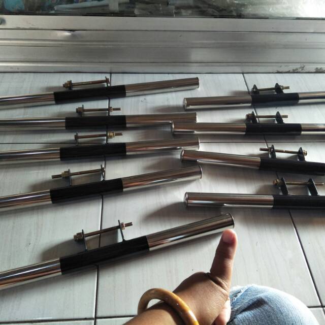 engine guard stainless steel new megapro dan verza