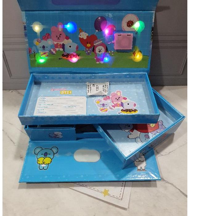 

Best! kotak pensil KODE password ada LAMPU/pencil case/KODE LED