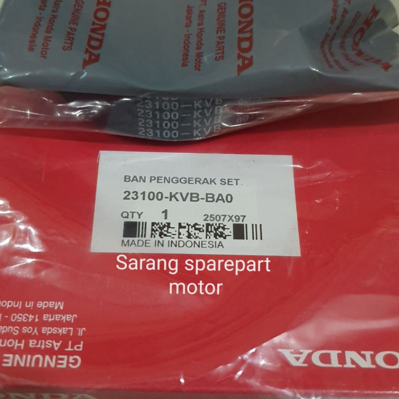 Van Belt V-Belt Assy / Ban Penggerak Set Vario 110 Lama Techno Karbu KVB