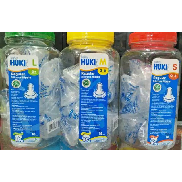 Huki Nipple Dot Silicone Reguler Huki Dot Nipple Silikon Huki Baby Reguler-BELLA SHOP