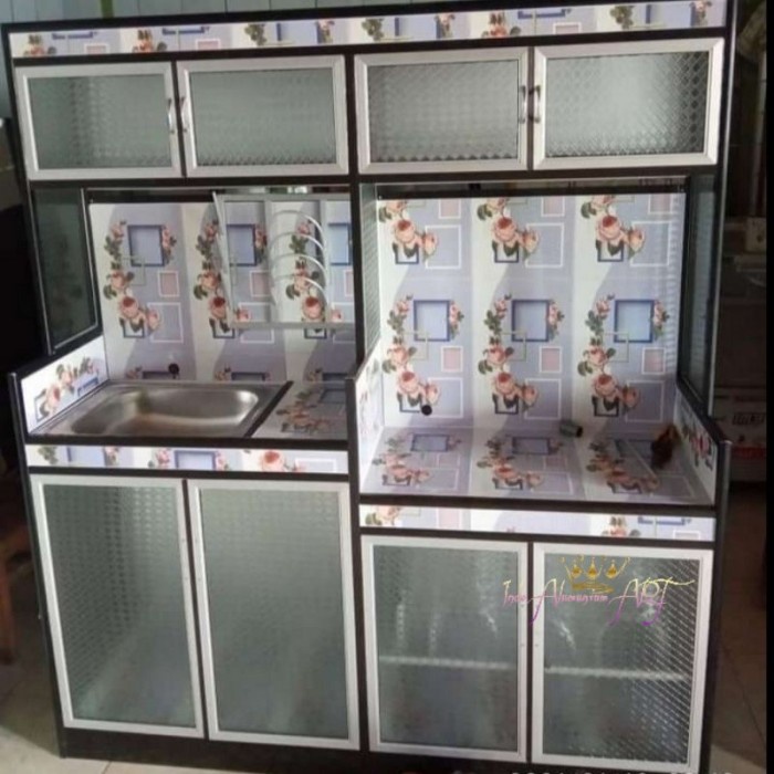 Wastafel / Lemari Dapur Bahan Alumunium Tebal