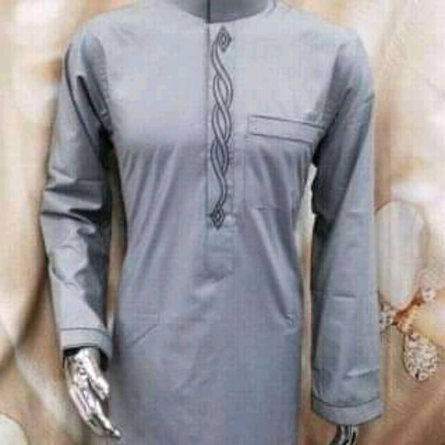 Jubah pria Daffa haromain motih bordil premium import mesir KATUN