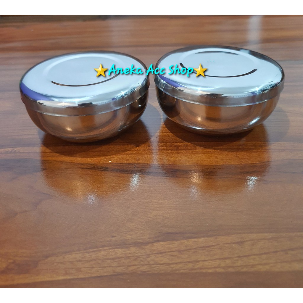 Mangkok Korea Stainless + Tutup Mangkok Mangkok Nasi Stainless Korea