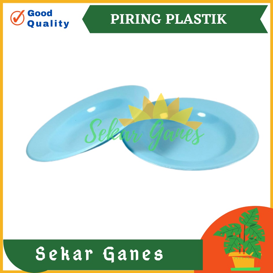 Sekarganes Lusinan Tebal Piring Plastik 8 Inch Warna Putih Pink Biru Pastel - Piring Kecil Besar Set Makan Plastik Acara Pesta Melamin Rotan Murah - Piring Plastik Lusinan Isi 12