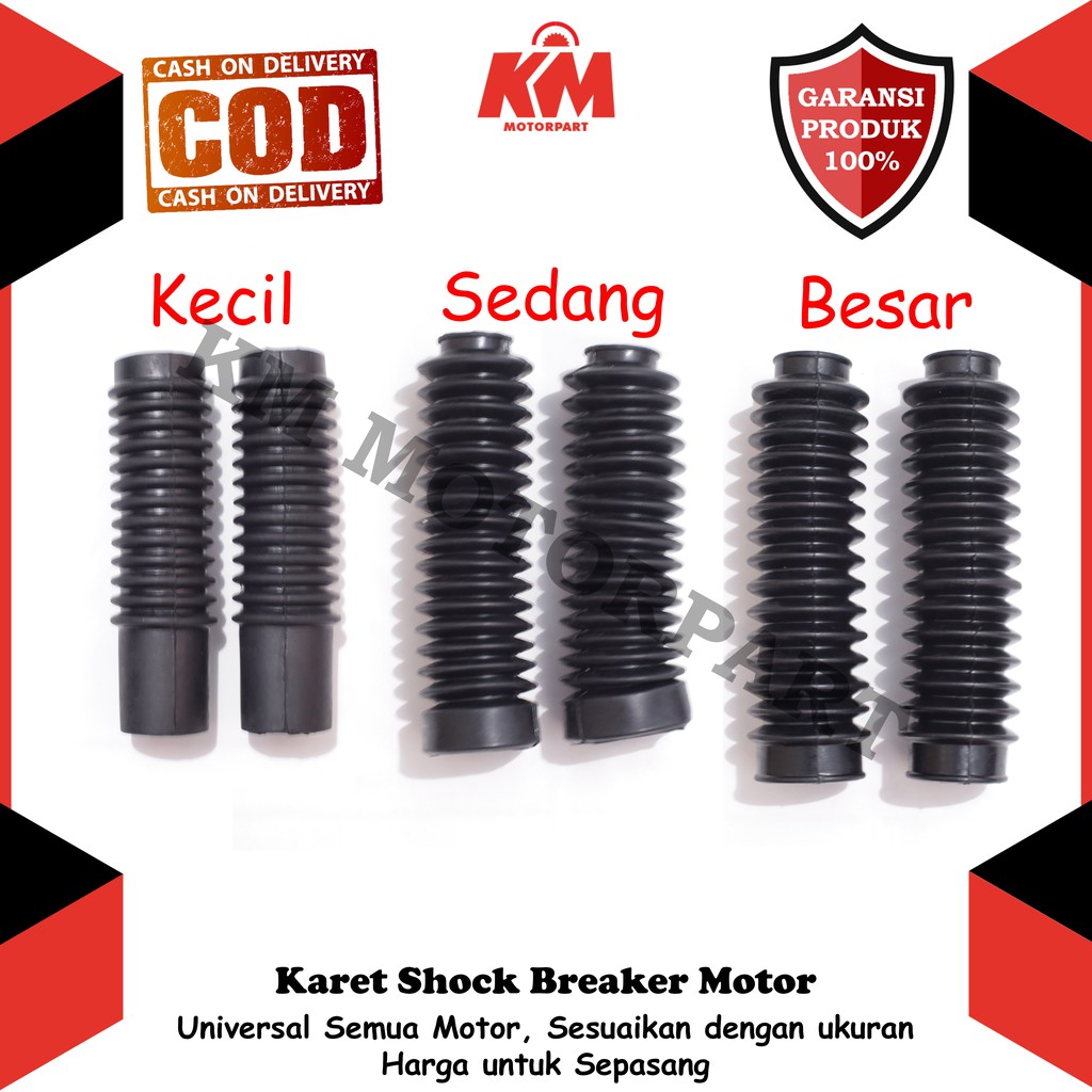 Karet Shock Depan Universal Semua Motor Cover Shock Depan Motor Beat Vario kLX Ninja Rx King R15 dll