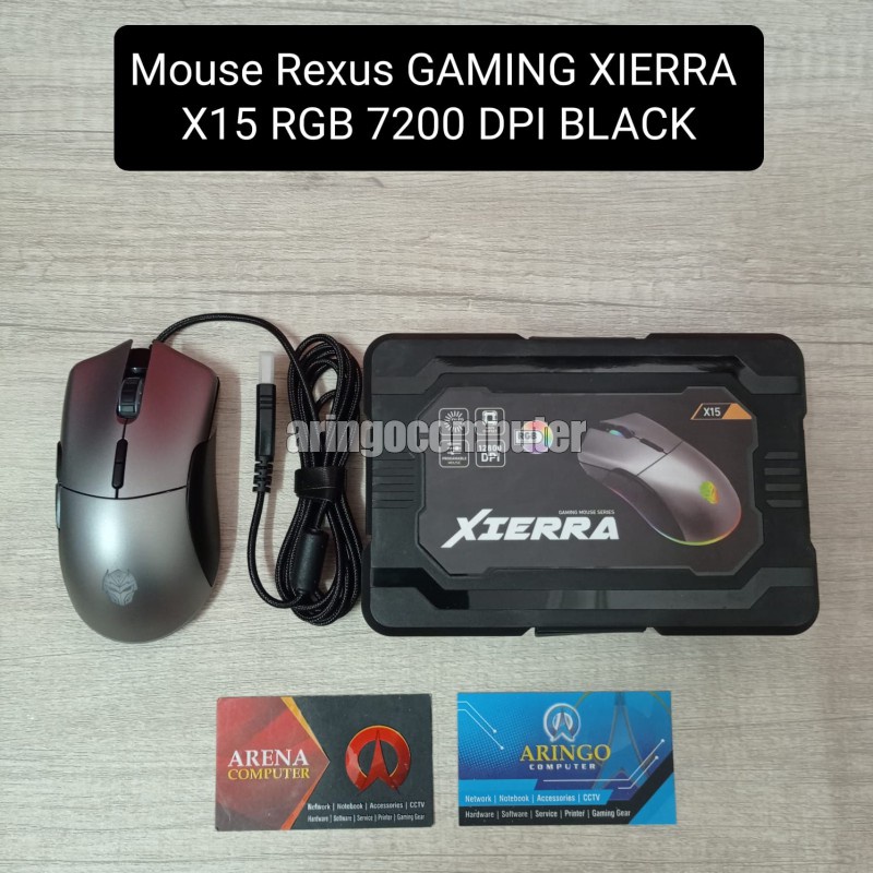 Mouse Rexus GAMING XIERRA X15 RGB 7200 DPI BLACK