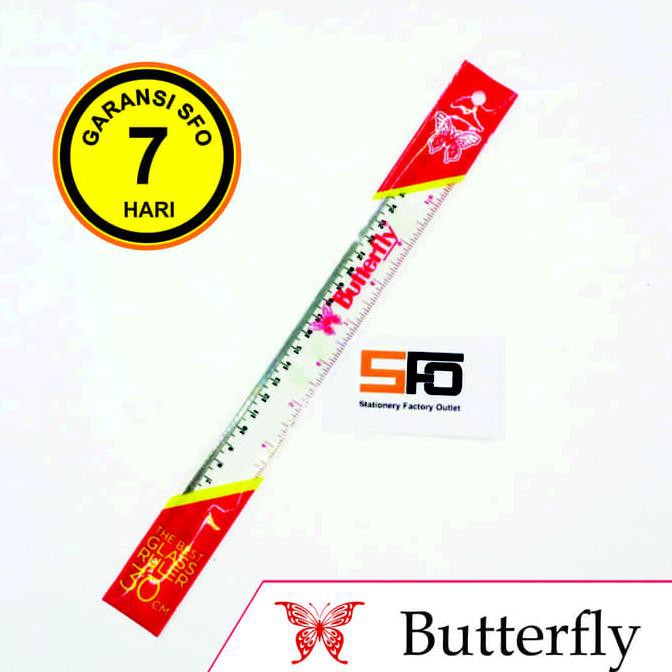 

Ready Stock] Penggaris Butterfly 30Cm