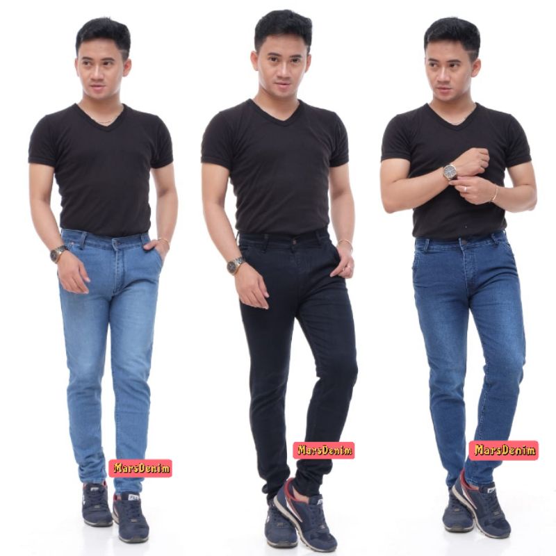 CELANA JEANS PENSIL SKINNY SLIMFIT PRIA COWOK