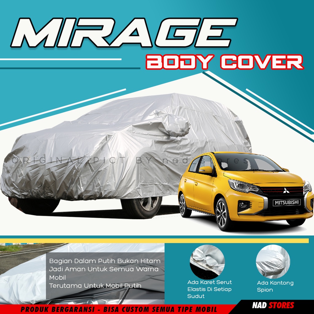 Sarung Mobil Mirage Body Cover mobil Mirage triber mantel mantol mobil