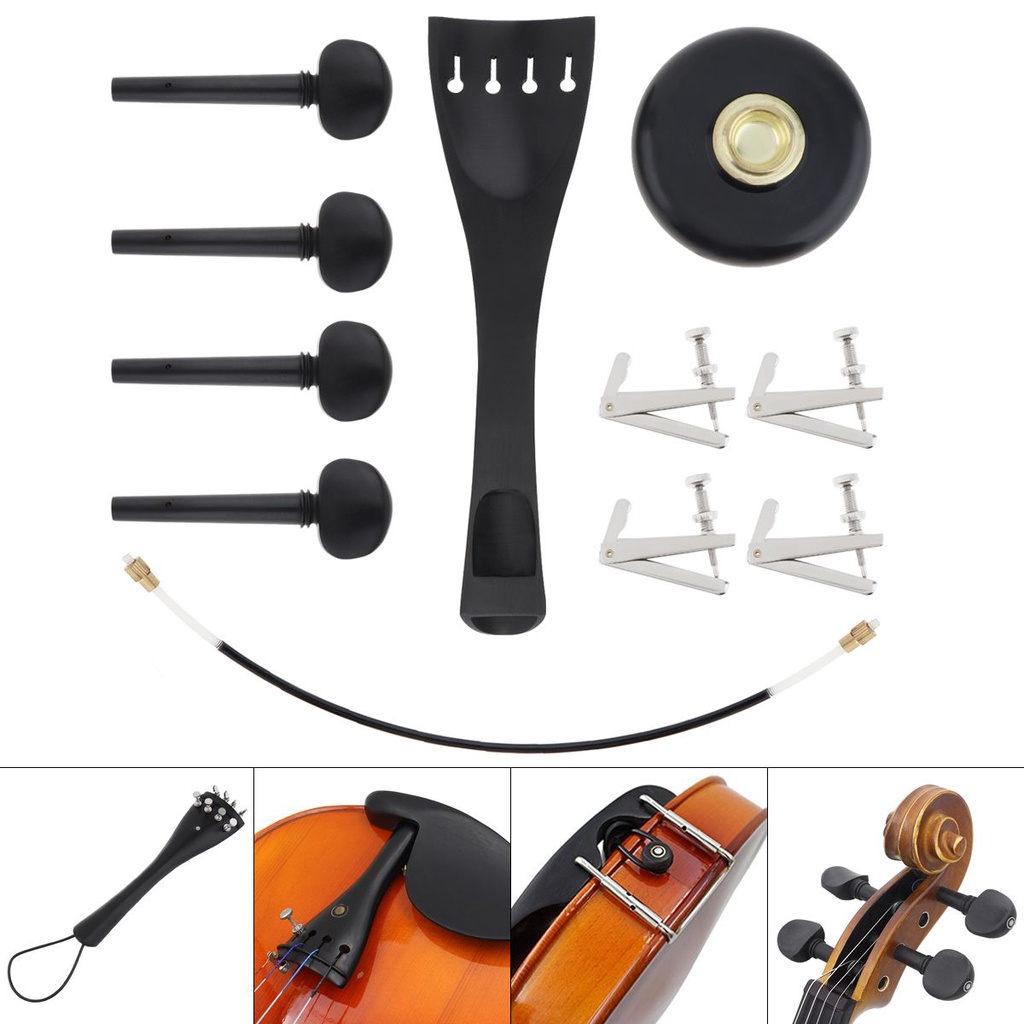 11 In 1 Set Aksesoris Cello Universal Bahan Ebony Violoncello