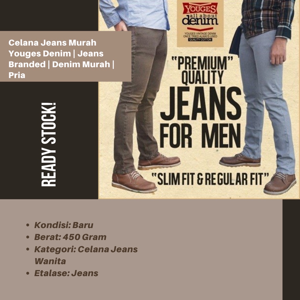 Celana Jeans Murah Youges Denim | Jeans Branded | Denim Murah | Pria / Jeans Branded Berkulitas K7X8