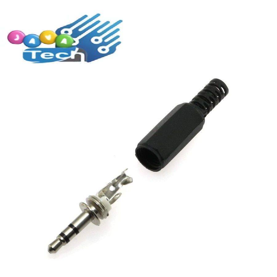 Konektor Jack Audio Male 3.5 mm Stereo Plastik