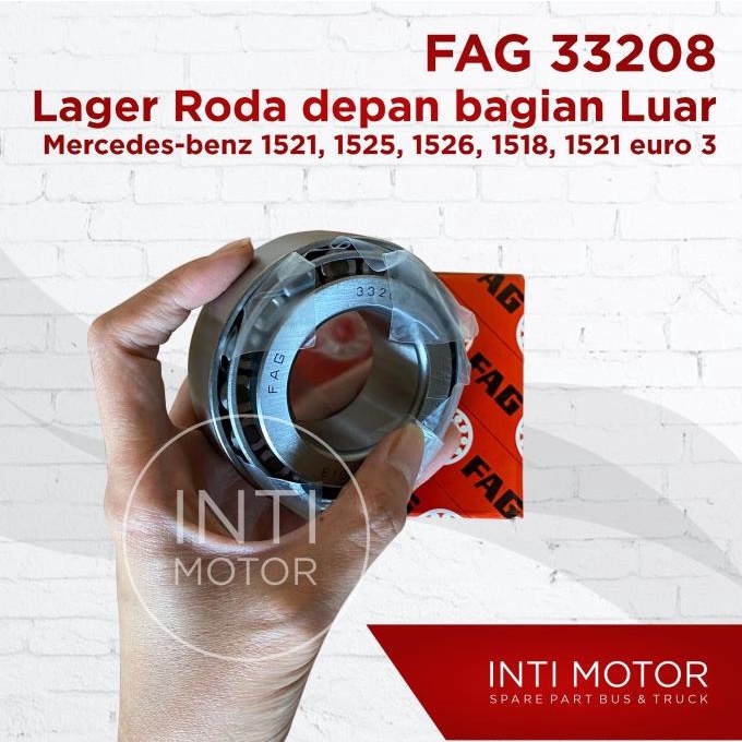 FAG - LAGER RODA DEPAN BAG LUAR - 33208 ONDERDIL SPAREPART BUS TRUK SUKU CADANG