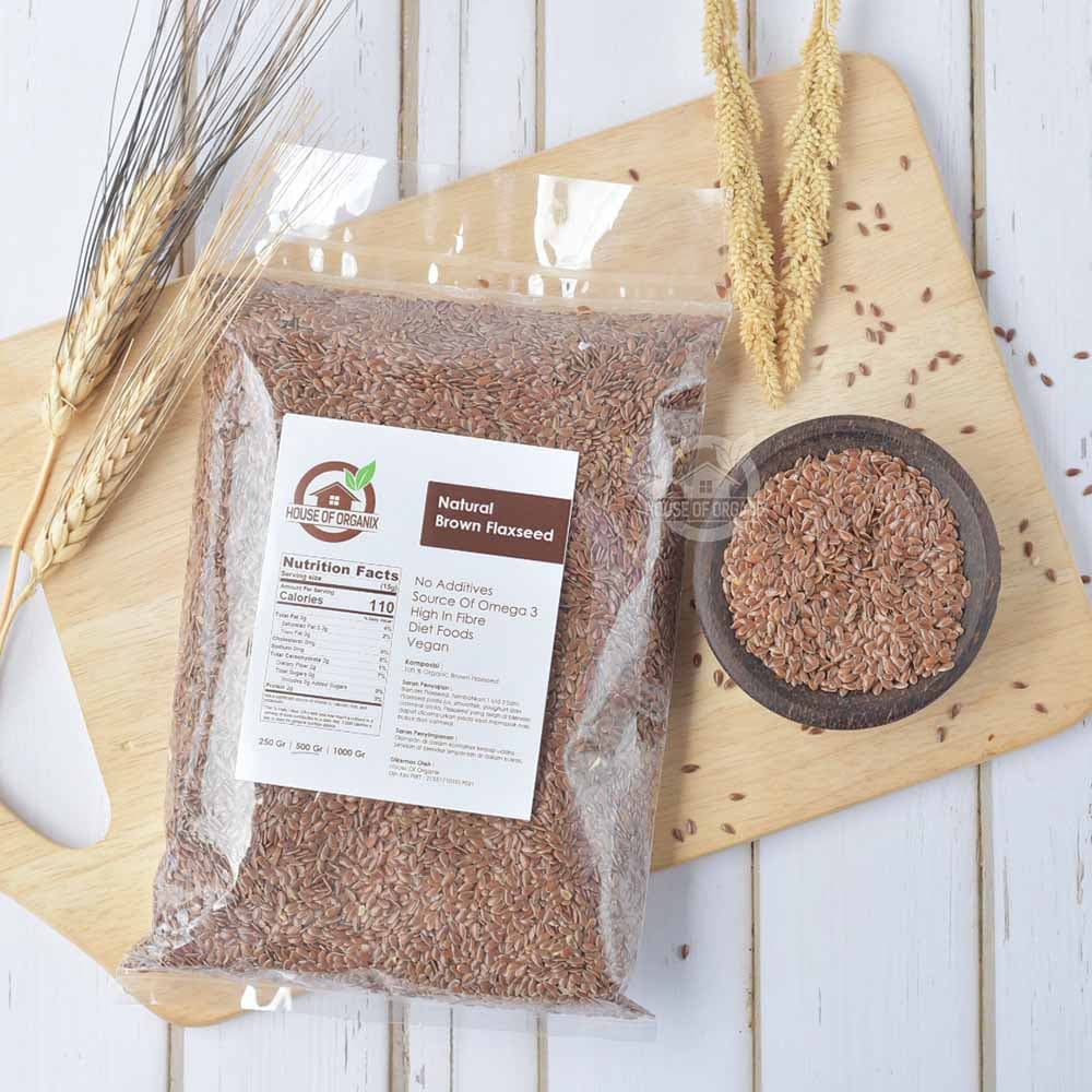 

PROMO NATURAL BROWN FLAXSEED 500GR TERMURAH