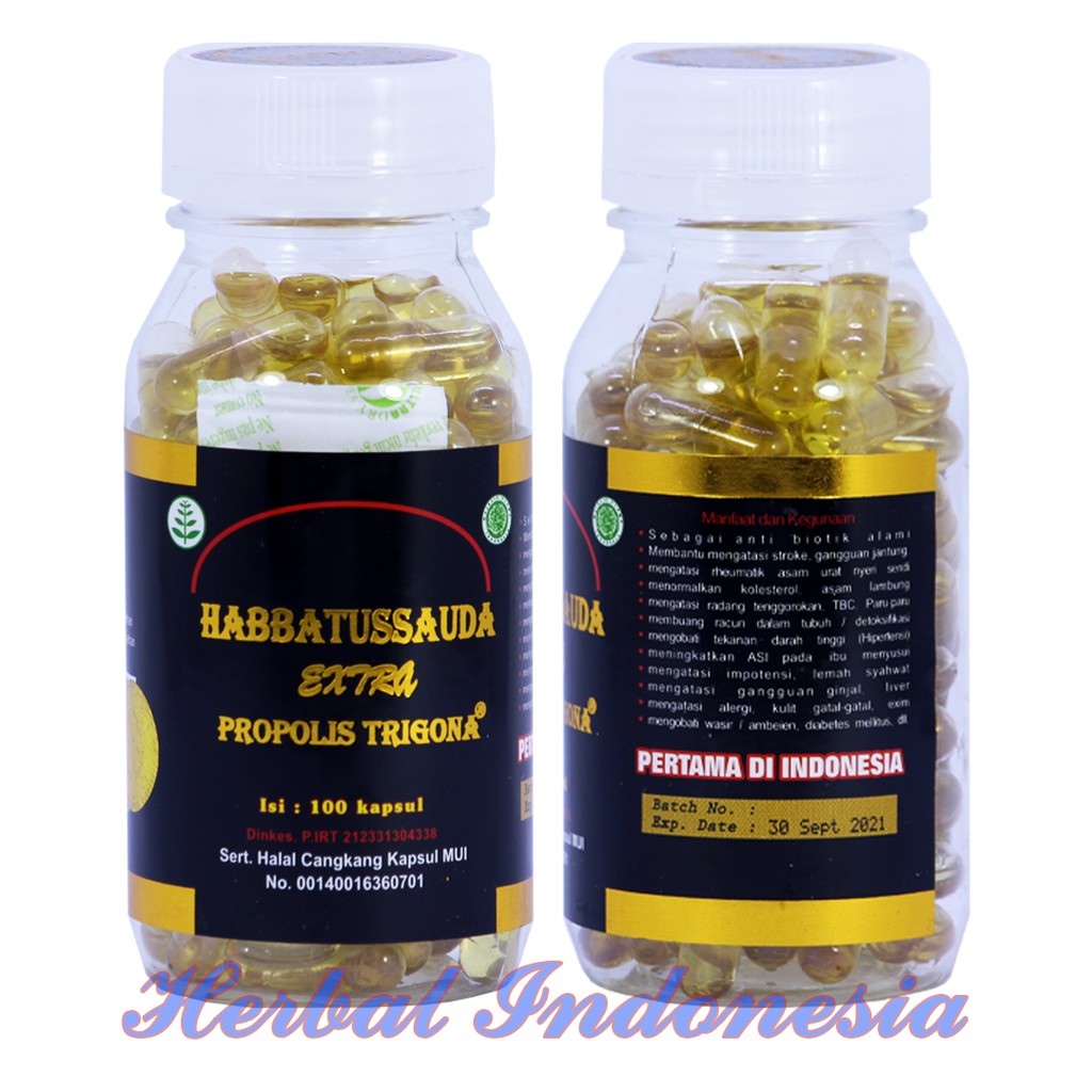 Habbatussauda Extra Propolis Trigona 100 Kapsul UMS | Habatussauda