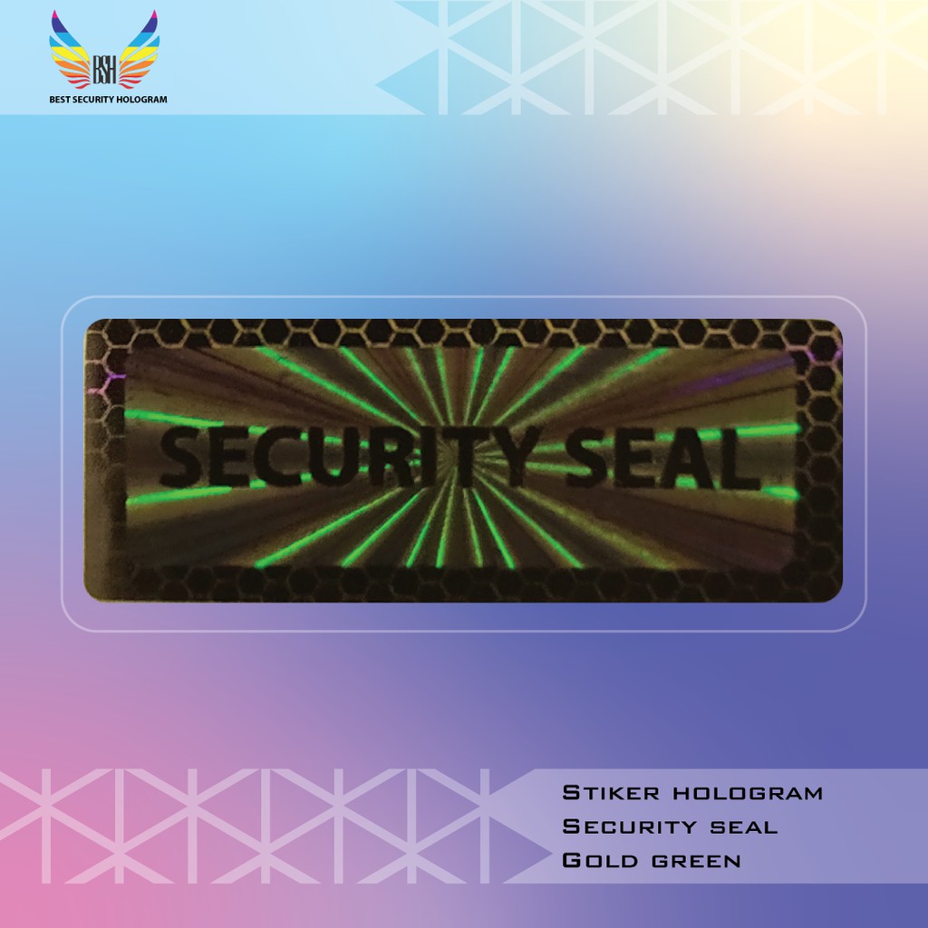 

Stiker Hologram Pecah Telur Security Seal Stiker Segel Hijau Emas