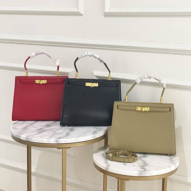 CK Metallic Pushlock Trapeze Bag