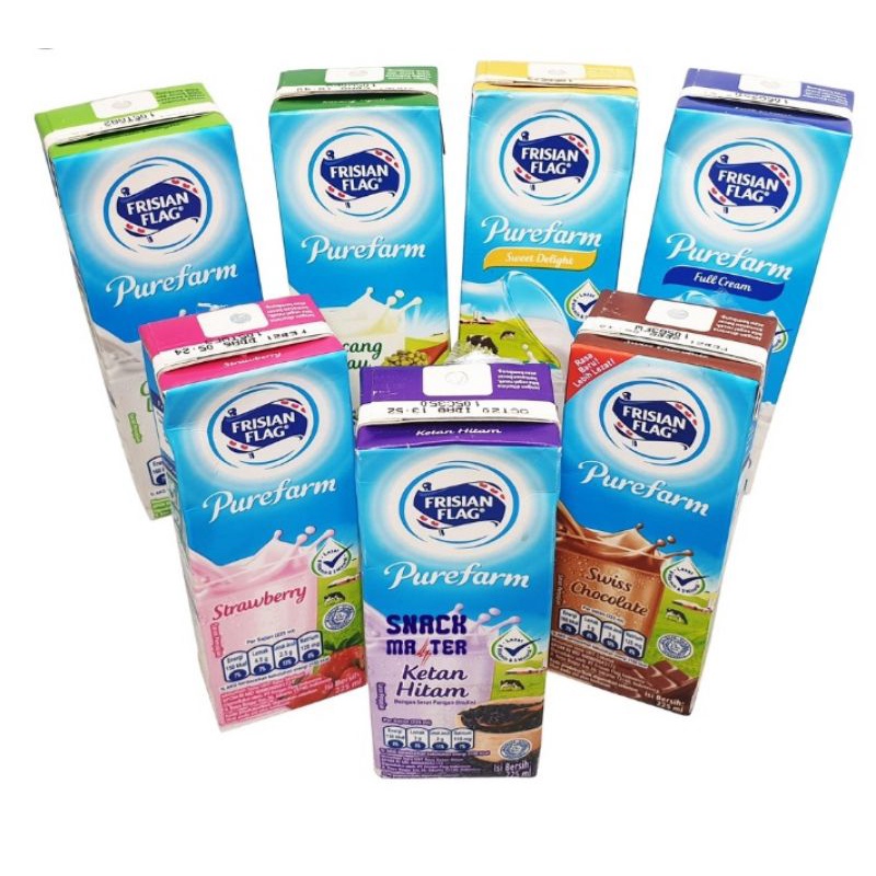 

Susu Frisian Flag UHT 225ml, Coklat, Full cream, strawberry, coconut.