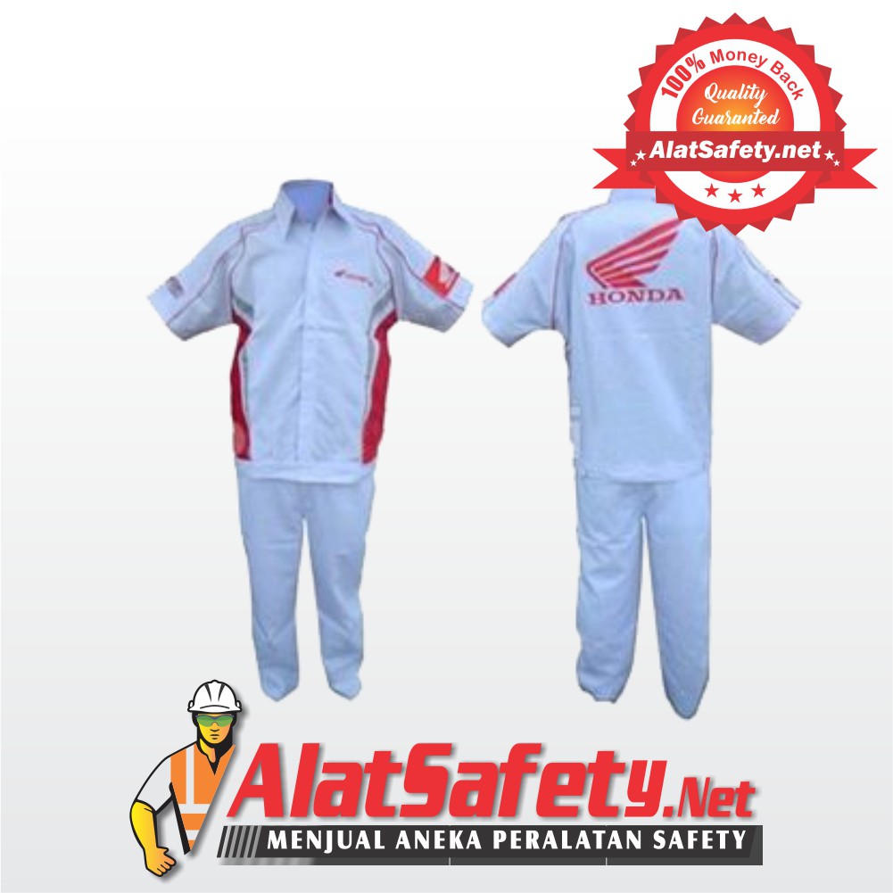 Baju Kerja Honda Set Lengkap / Wearpack Mekanik Honda