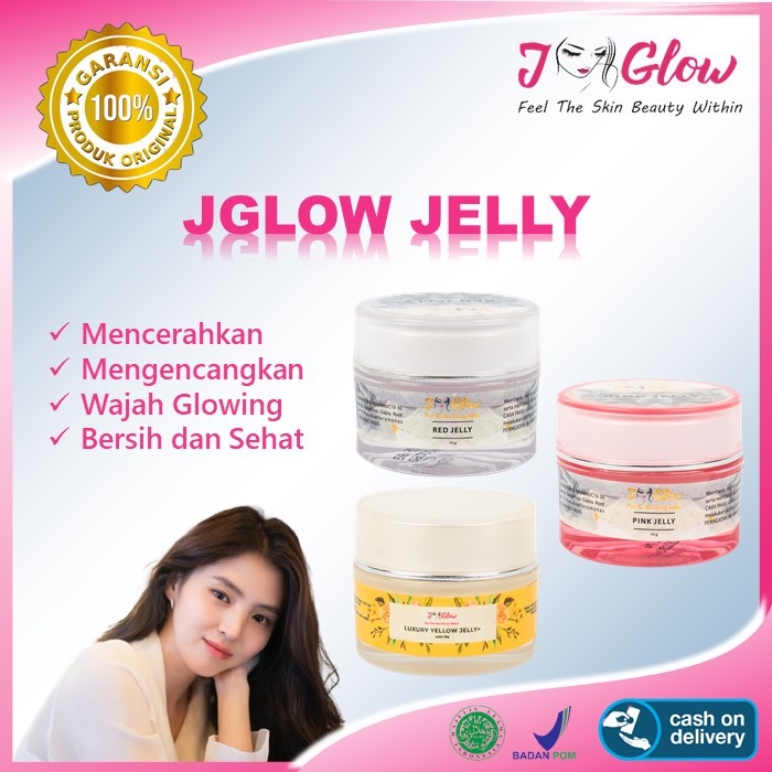 Jglow J glow Skincare Krim cream Perawatan Kecantikan Pemutih Wajah Glowing Jelly Kosmetik