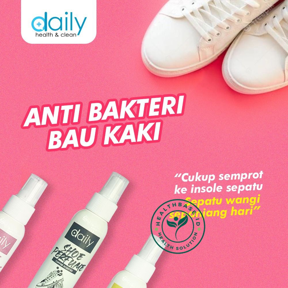 Healthbase.id Parfum Sepatu Anti Bau Bakteri dan Apek  Ampuh Menghilangkan Bau Sepatu dengan Pewangi Menyegarkan Bahan Alami Natural Aman Untuk Kulit