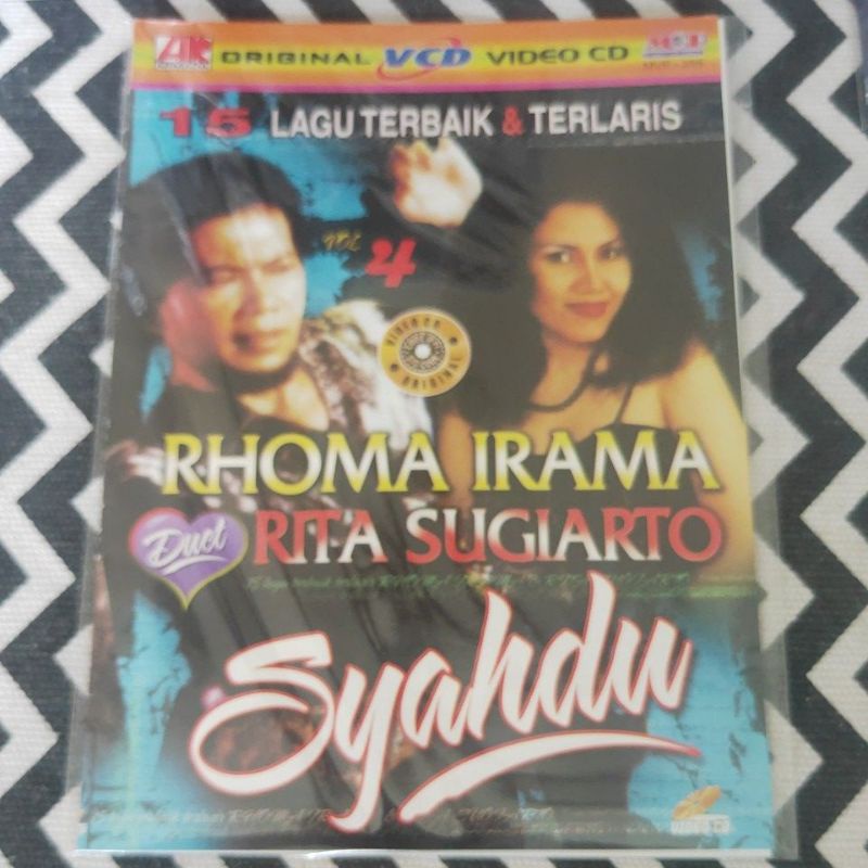 VCD KARAOKE ORIGINAL 15 LAGU TERBAIK & TERLARIS RHOMA IRAMA DUET RITA SUGIARTO VOL.4